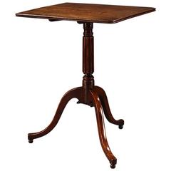 Early 19th Century Mahogany Tripod Table with Rectangular Top