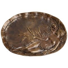 Art Nouveau Bronze Tray by Émile Vernier 9