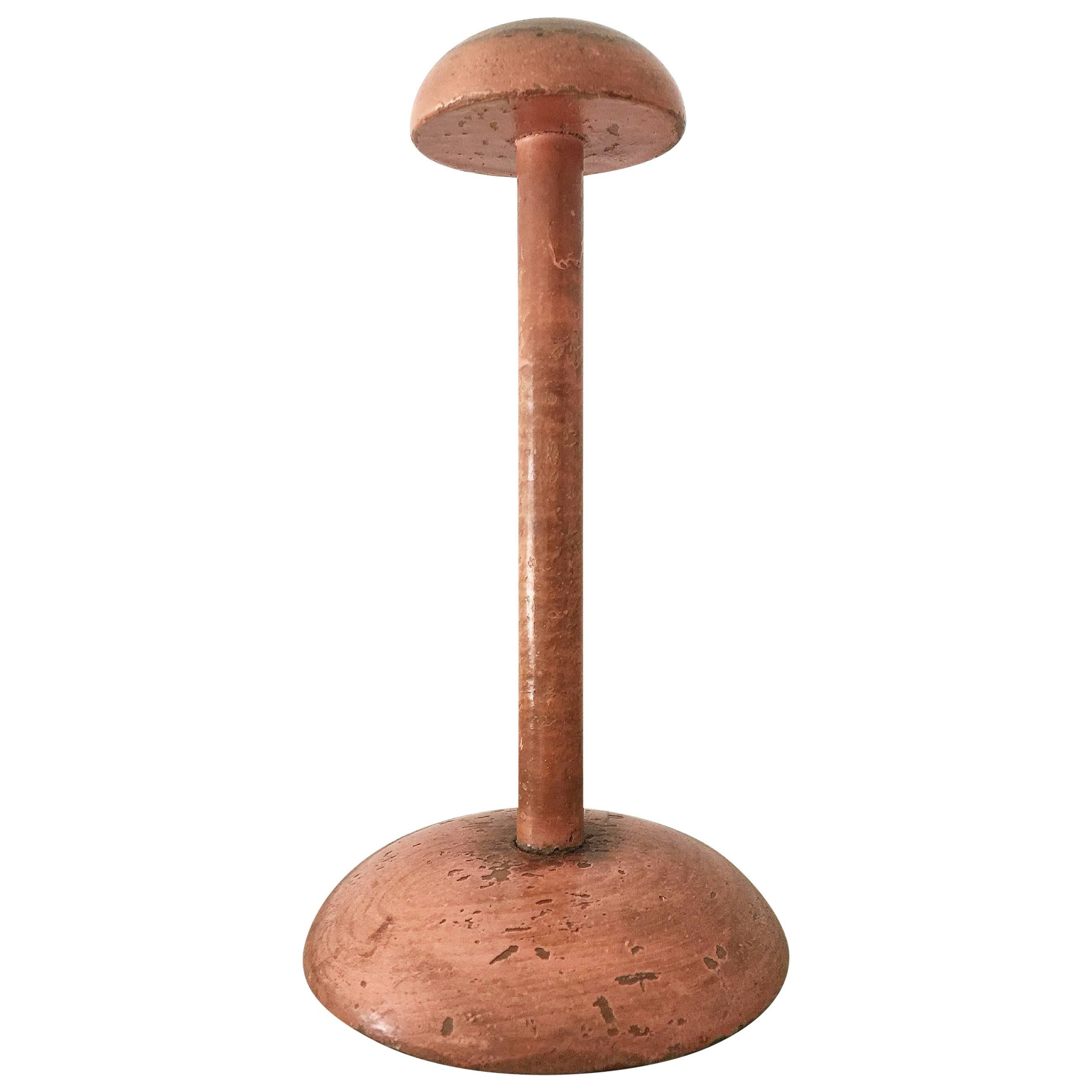 Vintage Wooden Hat or Wig Stand