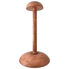 Antique Wooden Hat or Wig Stand