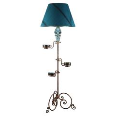 1950s Wrought and Gilded Iron Floor Lamp 8