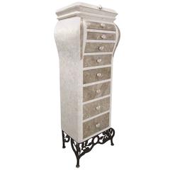 Tessellated Stone Jewelry Armoire