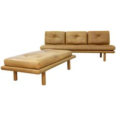 Sofa/Daybed & Ottoman "Model 6603" by Franz Köttgen for Kill International