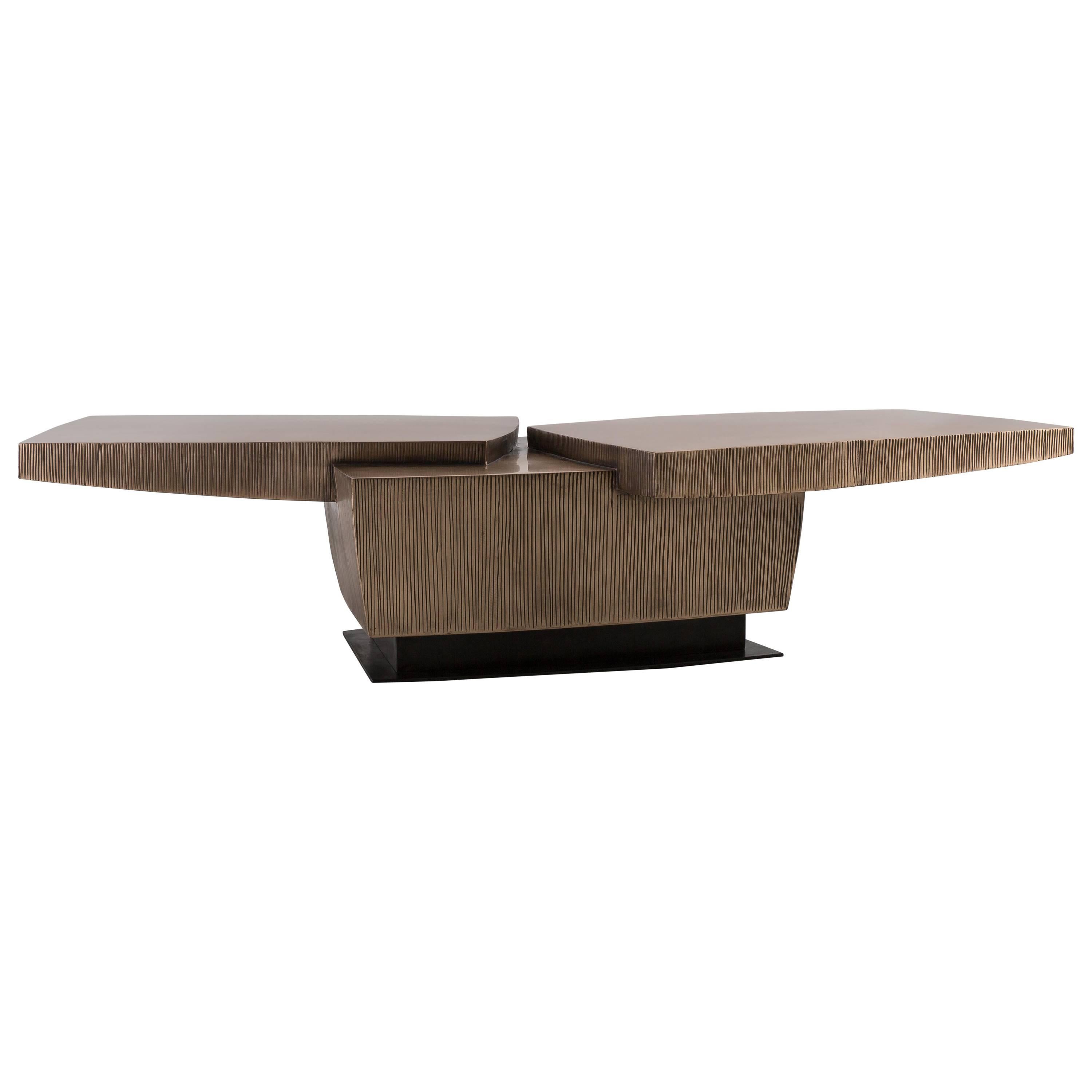 Gary Magakis, table basse en bronze, États-Unis, 2016 en vente