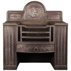 19th Century Ornate Carron Co Fireplace Hob Grate