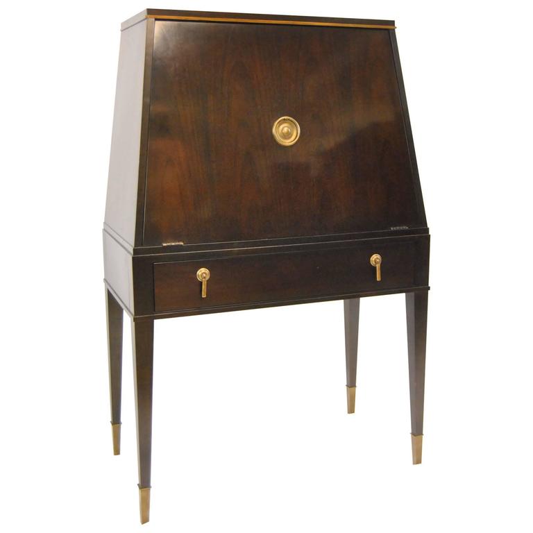 Espresso / Sable Mahogany Hamilton Slant Front Secretary Desk by