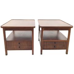 Walnut Milo Baughman End Tables for Arch Gordon