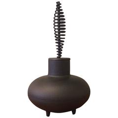 Mid-Century Modern Fireplace Tools and Chimney Pots