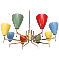 Mid-Century Modern Italian Chandelier after Arredoluce 8