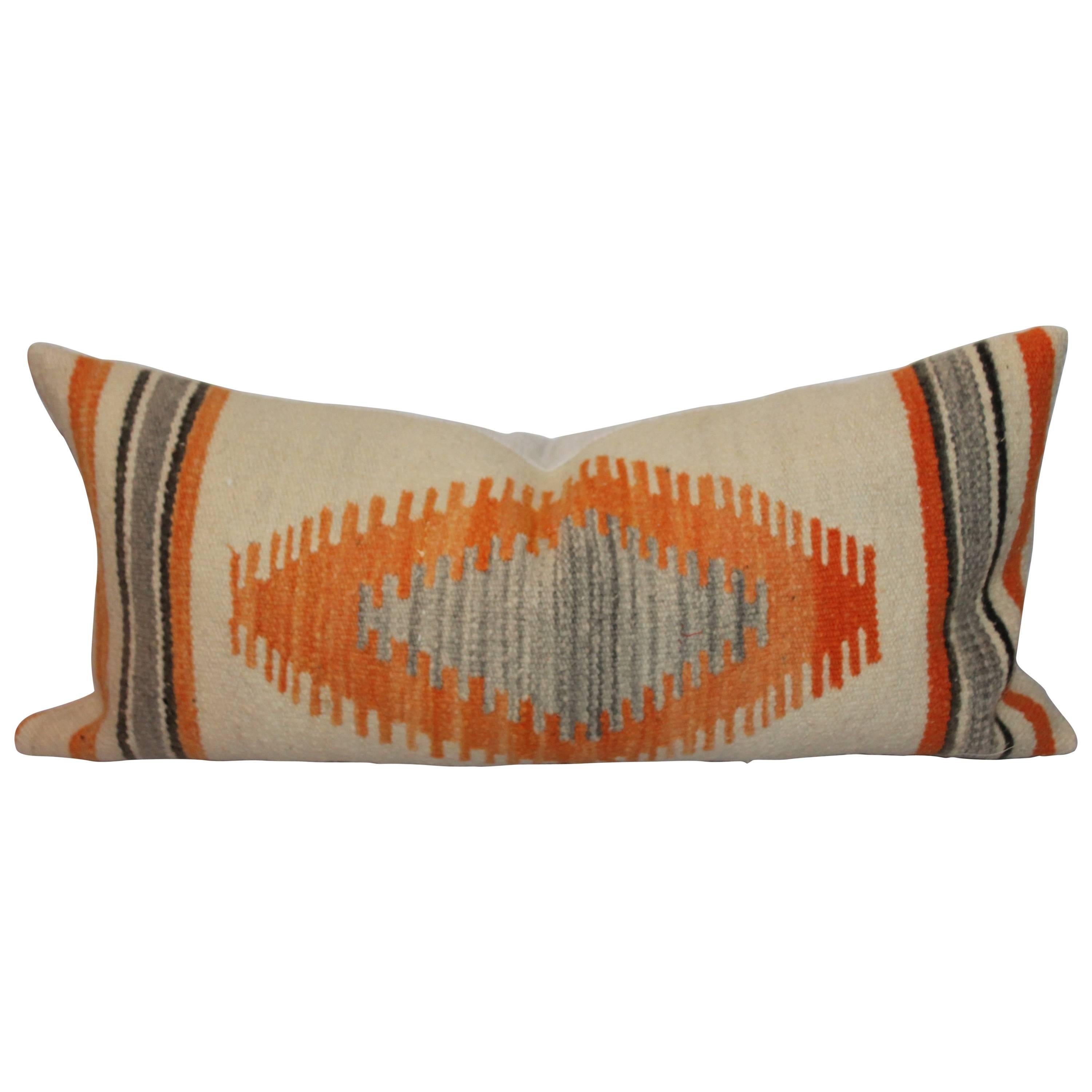 Geometric Navajo Eye Dazzler Weaving Bolster Pillow