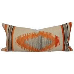 Geometric Navajo Eye Dazzler Weaving Bolster Pillow