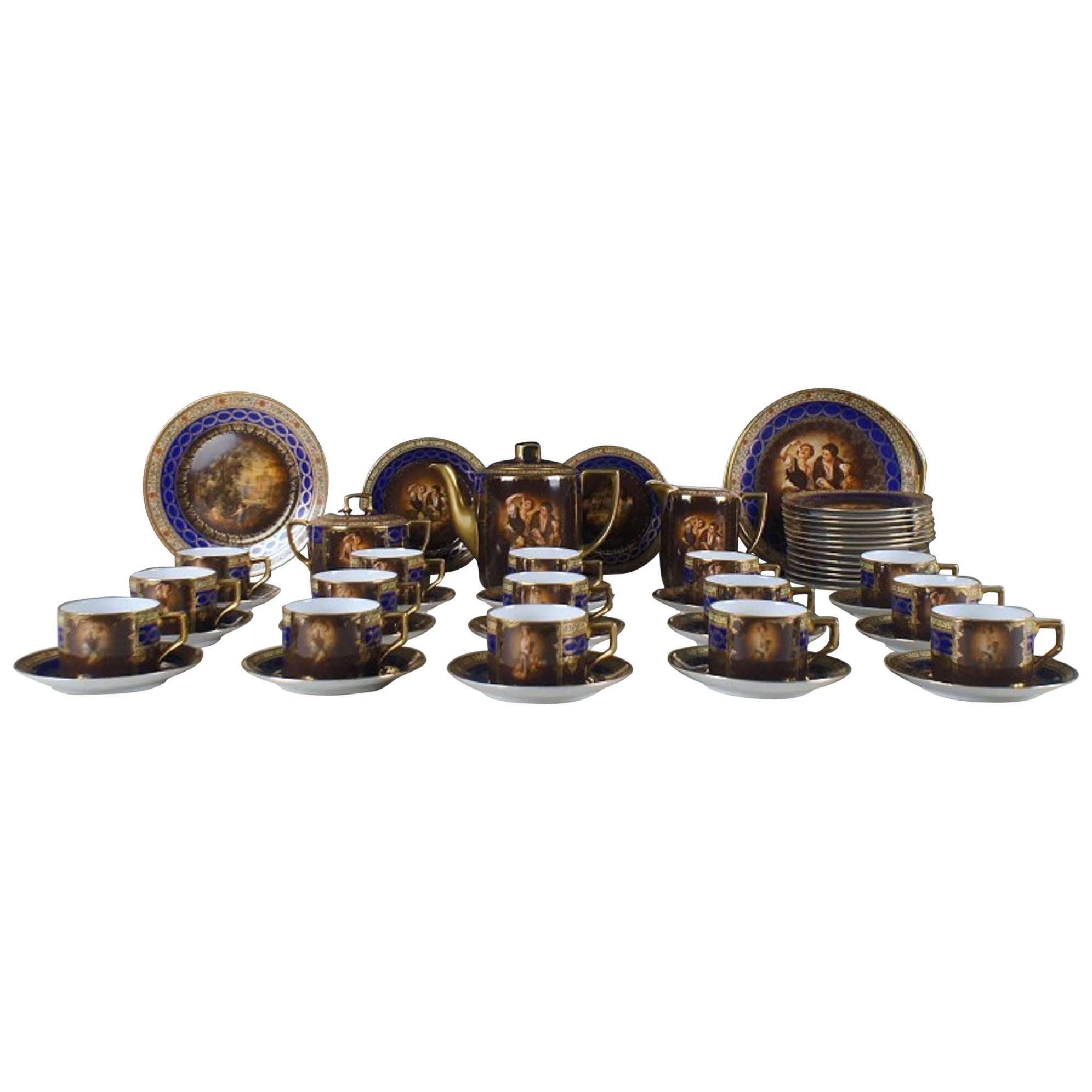 Large Vienna, 15 Persons Coffee Service, circa 1930s-1940s