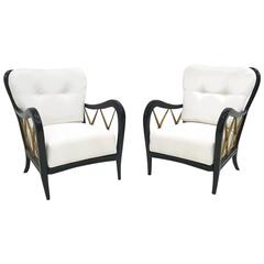 Pair of Armchairs by Paolo Buffa, 1940s
