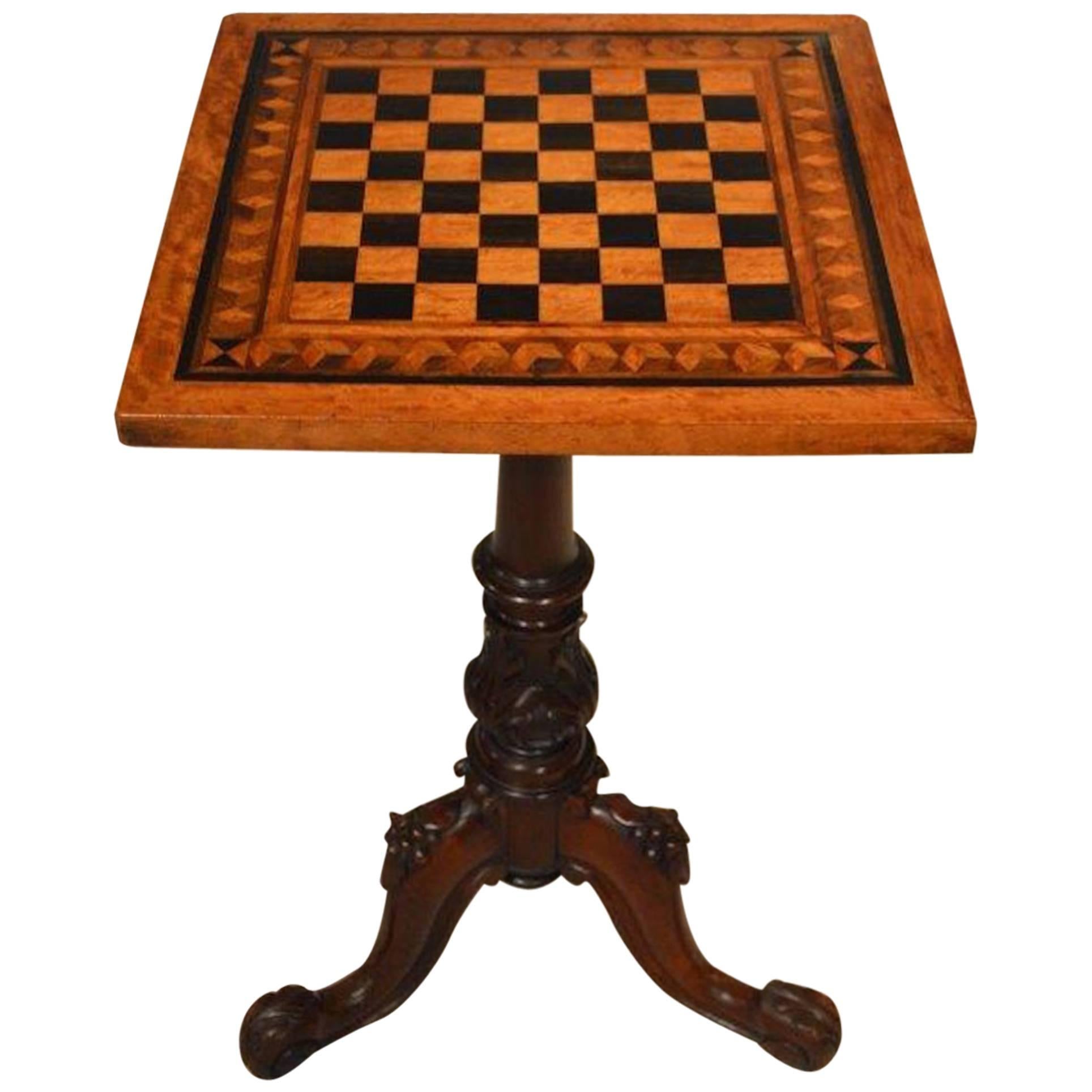 Beautiful Satinwood, Mahogany and Parquetry Inlaid, Early Victorian Period