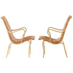 Pair of "Eva" Lounge Chairs by Bruno Mathsson