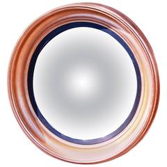 Antique Circular Gilt Convex Mirror