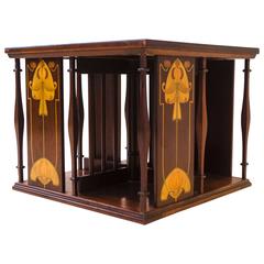 Arts & Crafts Table Top Revolving Bookcase by Shapland & Petter 2
