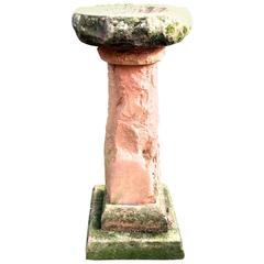 Vintage Red Cumbrian Sandstone Bird Bath birdbath