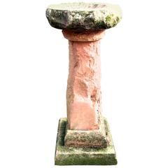 Vintage Red Cumbrian Sandstone Bird Bath birdbath 