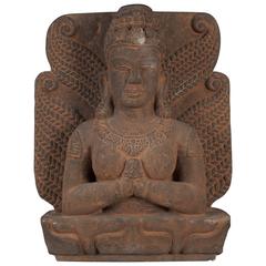 Stone Sculpture of Goddess Lakshmi