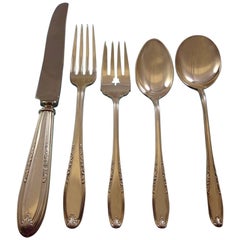 Leonore by Manchester Sterling Silver Flatware Set for Eight Service 40 Pieces