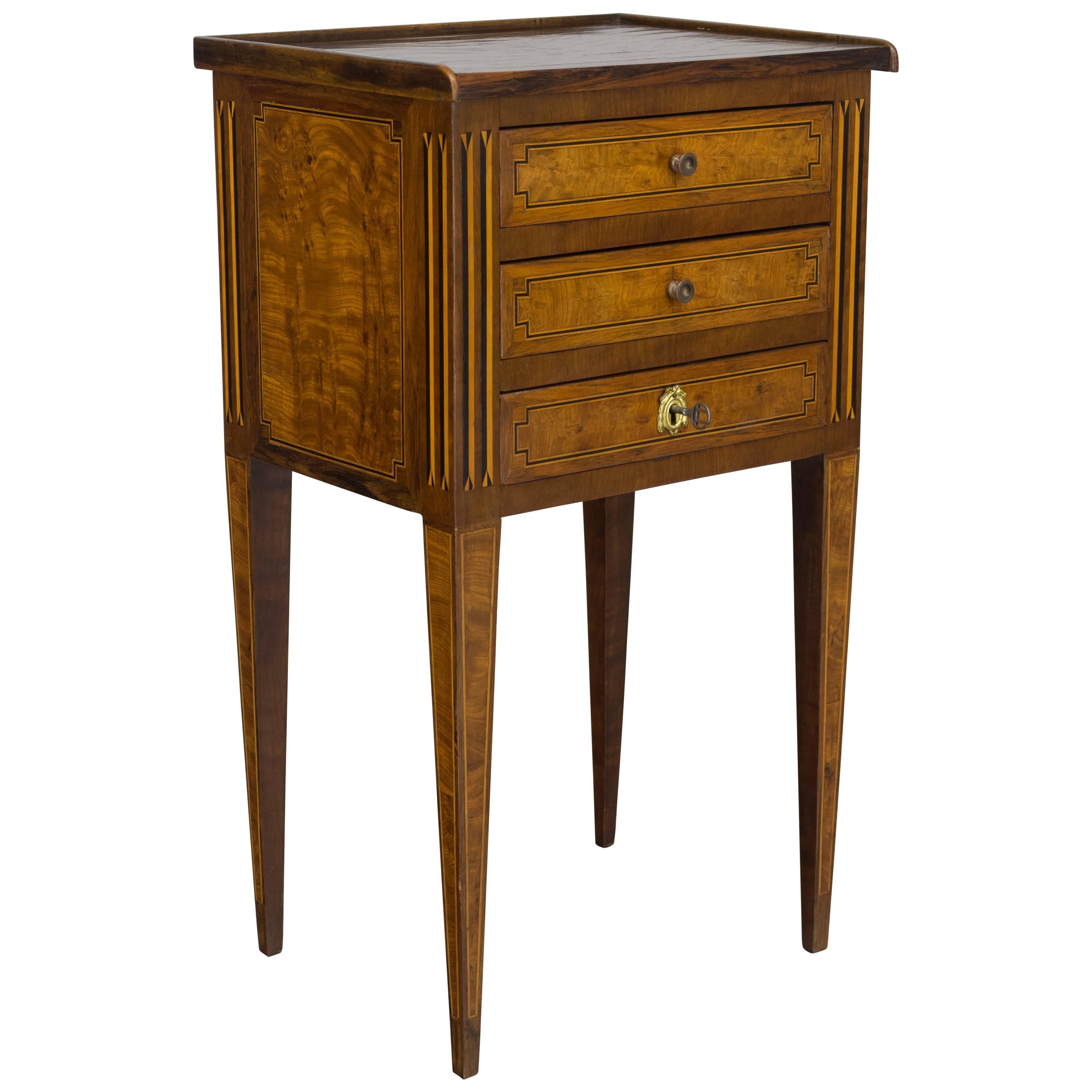 Louis XVI Style Marquetry Side Table