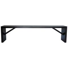 Custom Reclaimed Wood Clean Line Modern Console 6