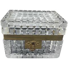 Baccarat Ormolu and Crystal Box