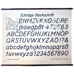 Wall Chart, Sloping Style Standard Lettering, Ernst Bentele, 1962 12
