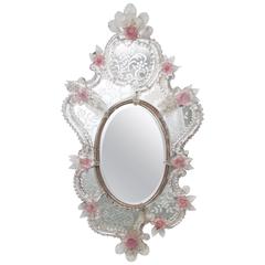 Antique 19th Century Rococo Style Venetian Mirror