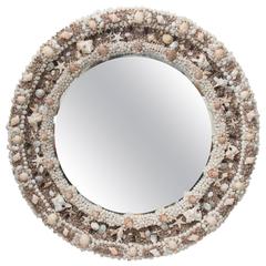 Round Mirror Decorated with Shells 10