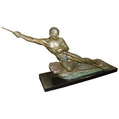 Male Warrior Art Deco Sculpture by Cipriani 9