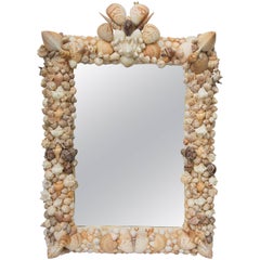 Vintage Shell Art Mirror 