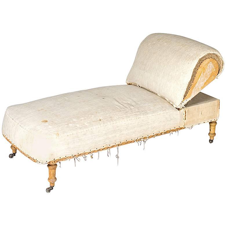 Late 19th Century French Chaise Lounge or Daybed 