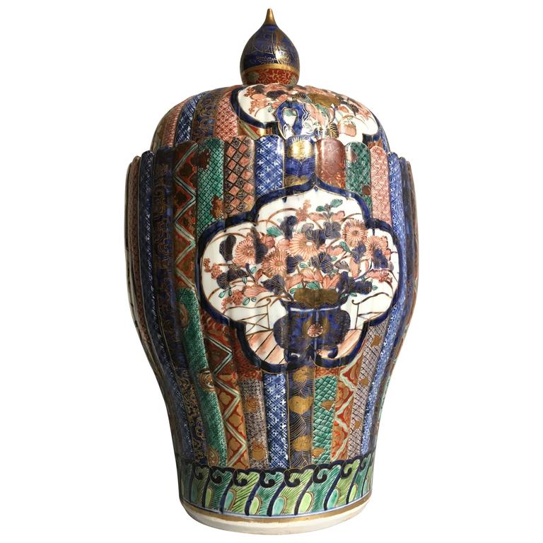 Large Tony Laverick Black and Gold Studio Pottery Ginger Jar and Cover