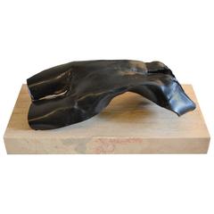 Abstract Reclining Bronze Nude Sculpture 1