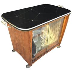 Italian Rosewood Liquor Cabinet / Bar Cart 4