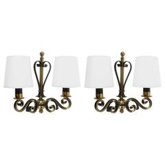 Maison Honoré Pair of Sconce, 1960s 5