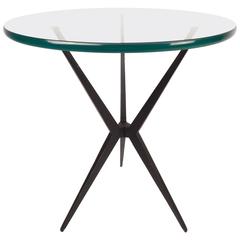 Vintage Mid-Century Modern Italian Side Table in the Style of Gio Ponti