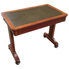 Rare and Important Regency Writing Table Made of Expensive Aboyna Wood