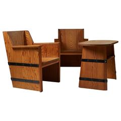 Set of Chairs Plus Table, Anonymous, Sweden, 1950s 12