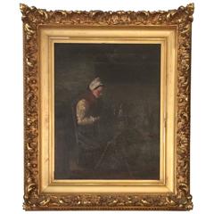 Lovely Antique Painting in the Dutch Manner