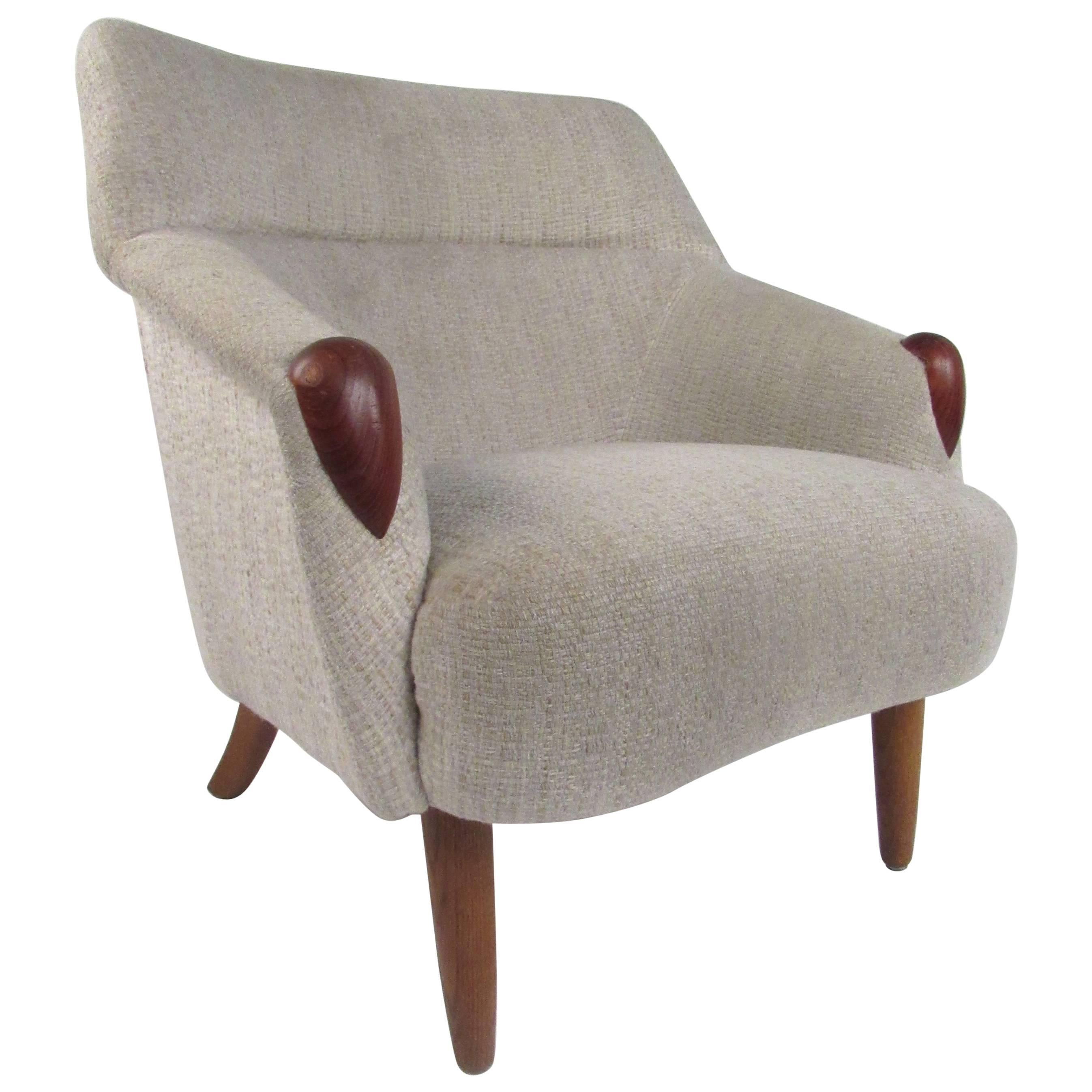 Fauteuil de salon danois moderne dans le style de Kurt Ostervig en vente