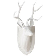 Mid-Century Cast Aluminum Deer Head