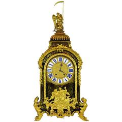 Grandiose 19th Century Regence Style Boulle Inlay, Ormolu-Mounted Mantel Clock