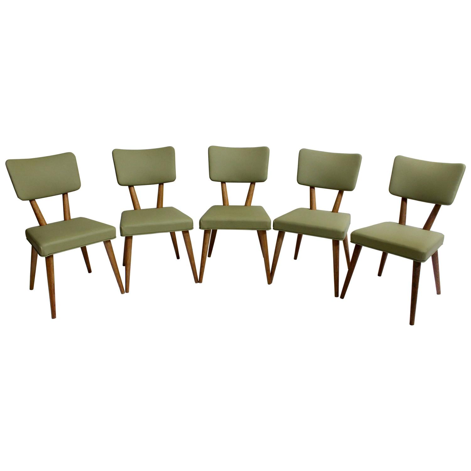 Set of Five MCM Dining Chairs by Meier and Pohlmann Co. For Sale at 1stdibs