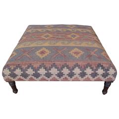 Vintage Large Kilim Ottoman