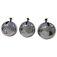 Set of Three Lightolier Eyeball Track Lighting Fixtures Mid-Century Modern
