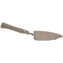 Christofle Silver Tassle Handle Cake Server by, Christian Lacroix