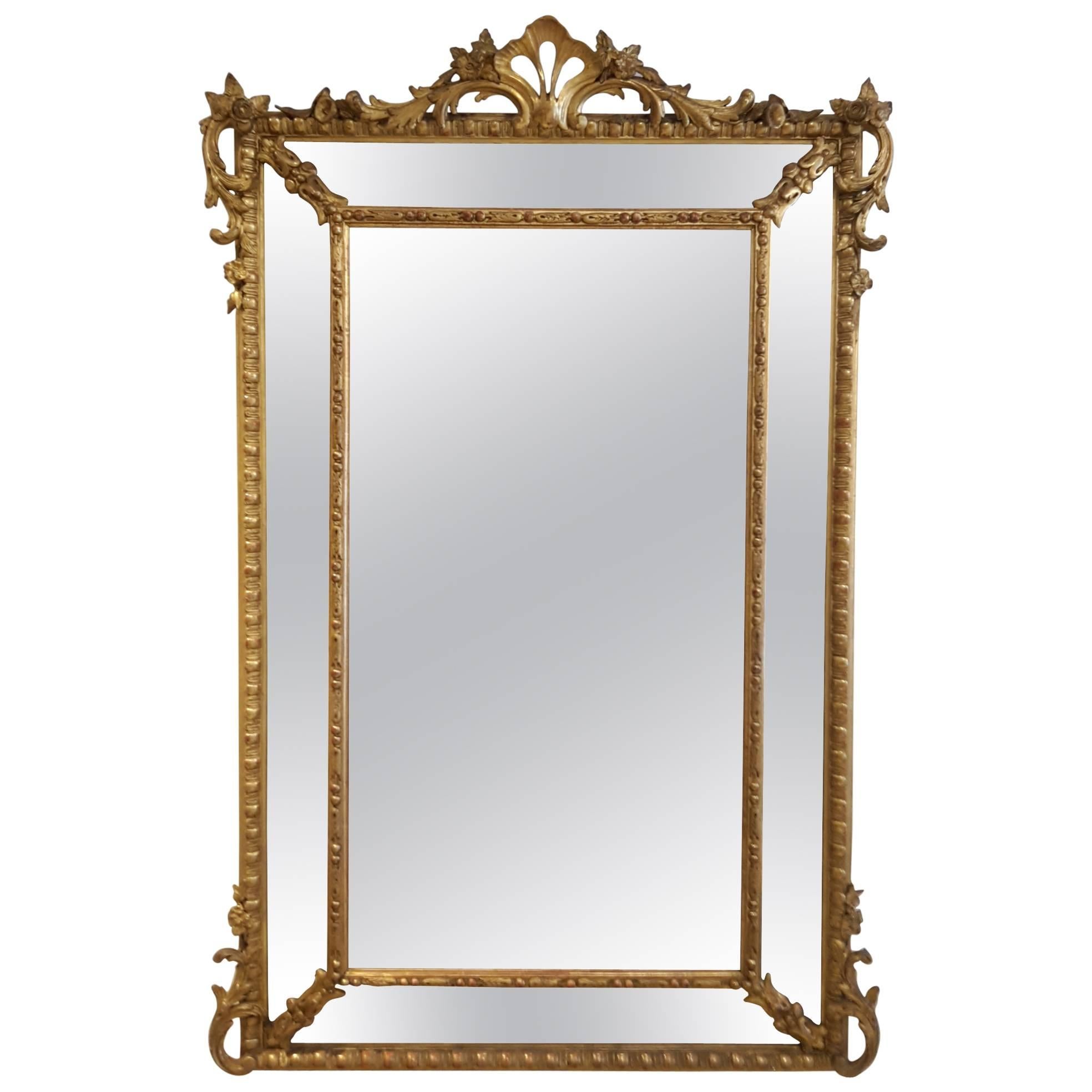 Antique French Napoleon III Mirror